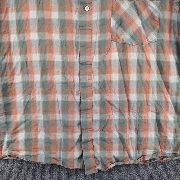 Toad&Co Men's Flannel Button-Up Shirt Multi XL Check Short Sleeve Chest Pocket - Picture 4 of 13